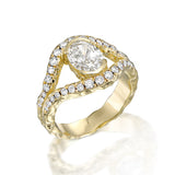 Lainey Ring | Oval Diamond & Pave