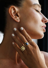 Gold Eden Ring - Labradorite