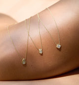 Desert Pear Cut Diamond Necklace