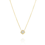 Princess Cut Diamond Necklace