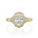 Mystic Temple Halo Engagement Ring