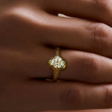 Mystic Temple Engagement Ring