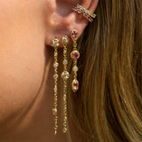 Dia Earrings - Pink Tourmaline & Diamond