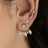 Royal Marquise Diamonds Ear Jacket