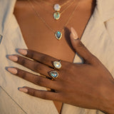 Gold Eden Ring - Labradorite - Danielle Gerber Freedom Jewelry