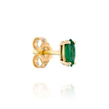 Marquise stud - emerald