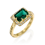 Mystic Rectangle Eden Ring - Emerald - Danielle Gerber Freedom Jewelry