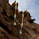 Hera earrings - emerald - Danielle Gerber Freedom Jewelry