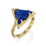 Hecate Triangle Ring - Lapis - Danielle Gerber Freedom Jewelry