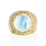 Theia Ring - Moonstone & Diamonds - Danielle Gerber Freedom Jewelry
