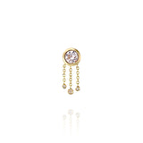 Bhagsu Earring & Morganite - one of a kind