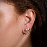 Bhagsu Earring & Morganite - one of a kind - Danielle Gerber Freedom Jewelry