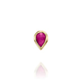 Pear stud- Ruby