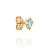 Pear stud - Moonstone