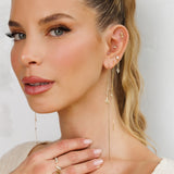 Mini falling star earring