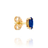 Marquise stud - Sapphire