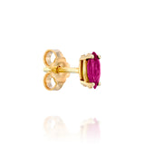 Marquise stud - Ruby