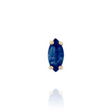 Marquise stud - Sapphire