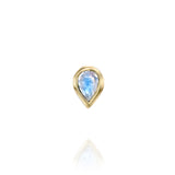 Pear stud - Moonstone