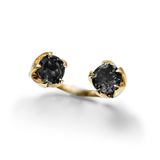 Open Lotus Ring - black onyx - Danielle Gerber Freedom Jewelry
