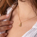 Peacock's Tail Necklace - 14K Gold - Danielle Gerber Freedom Jewelry