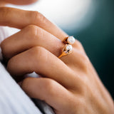 Lotus Pearls Ring - Rose Gold - Danielle Gerber Freedom Jewelry