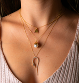 Peacock's Tail Necklace - 14K Gold - Danielle Gerber Freedom Jewelry