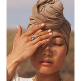 Hecate Triangle Ring - Blue Labradorite - Danielle Gerber Freedom Jewelry