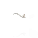 Flowy ear climber & diamonds - Danielle Gerber Freedom Jewelry