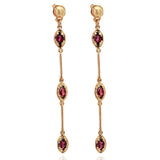 Hera earrings - garnet - Danielle Gerber Freedom Jewelry