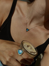 Mystic Triangle Pendant - Labradorite