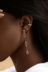 Hera earrings - garnet - Danielle Gerber Freedom Jewelry