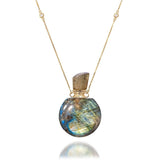 Potion bottle - Labradorite rain drop size - 14K GOLD - Danielle Gerber Freedom Jewelry