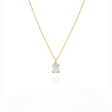 Mini Moondrop Necklace - Moonstone - Danielle Gerber Freedom Jewelry
