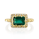 Mystic Rectangle Eden Ring - Emerald - Danielle Gerber Freedom Jewelry