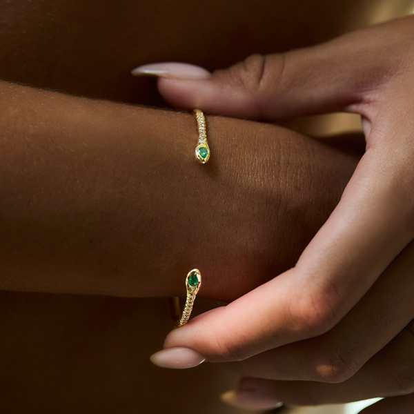 Cleo Emerald & Diamonds Cuff