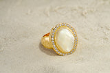 Mother of Pearl Signet ring