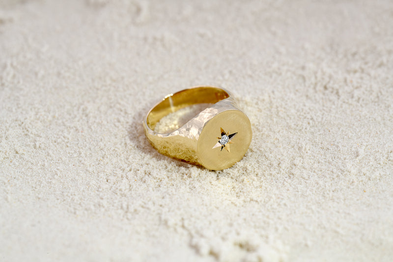 Compass Signet Ring