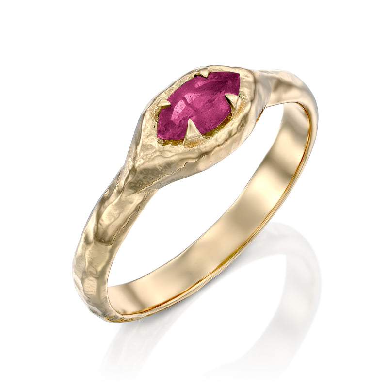Mystic eden marquise Ring- Pink Tourmaline