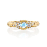 Mystic eden marquise & diamonds Ring- Moonstone