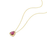 Mystic Trillion Necklace - Pink Tourmaline