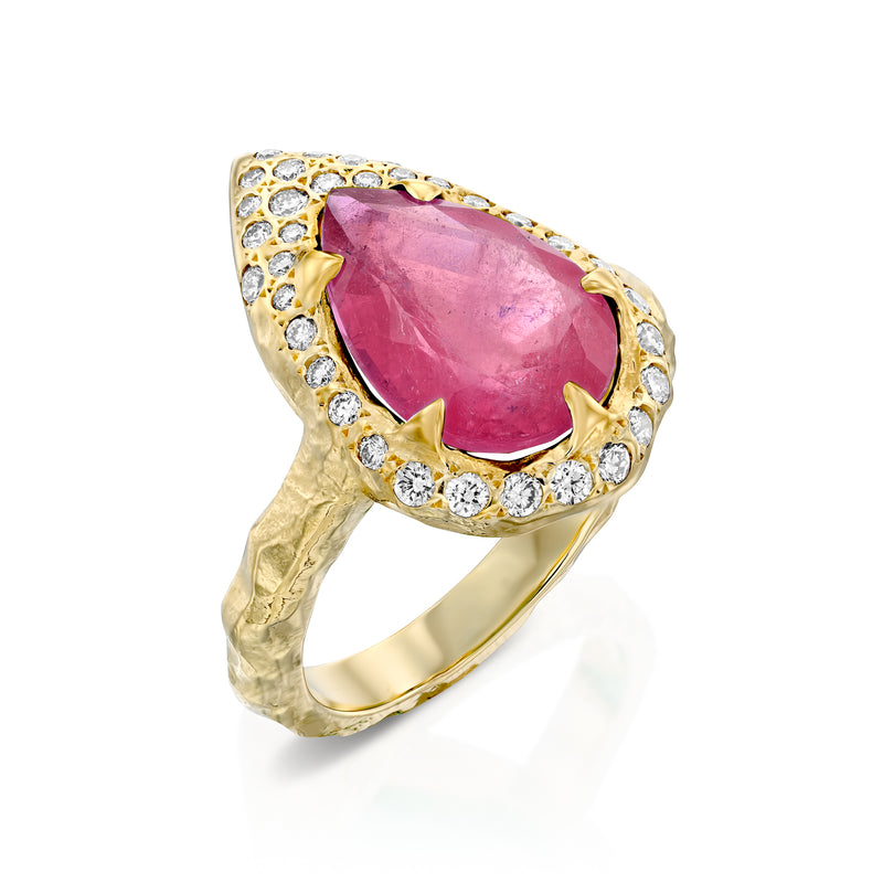 Mystic Eden Ring- Pink Tourmaline