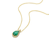 Emerald Pear Necklace