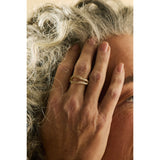 Adama Ombré Desert Diamond Infinity Open Split Band Ring in 14K Gold