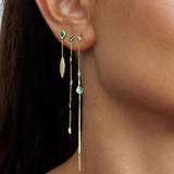 Martini Earring- Emerald