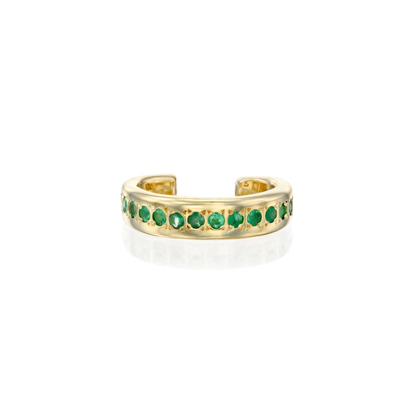 Halo Ear Cuff - Emeralds