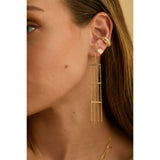Organic Textured Diamond Pavé Dome Ear Cuff in 14K Yellow Gold