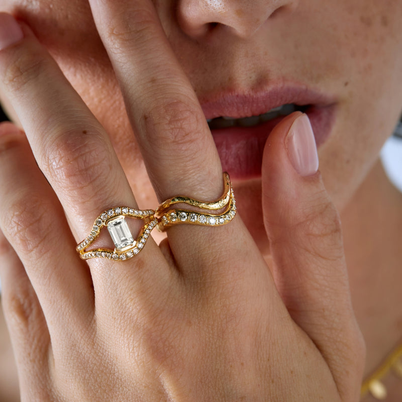 Lainey Ring Diamonds Halo
