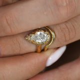 Rosa Pear Cut Diamond Engagement Ring