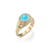 Zohar signet Ring- Moonstone